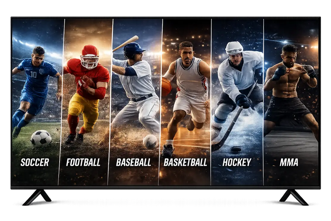Live soccer, football, baseball, basketball, hockey, and MMA streaming in 4K on Lemo IPTV Live soccer, football, baseball, basketball, hockey, and MMA streaming in 4K on Lemo IPTV